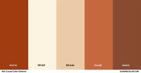 Hot Cocoa Color Scheme Palettes SchemeColor