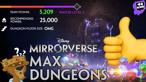 Dungeons Maxed Out Face No Enemies Disney Mirrorverse Youtube