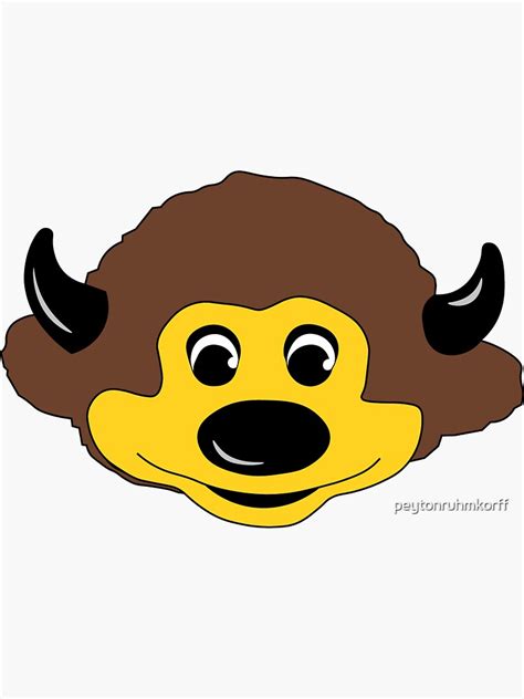 Cu Boulder Chip The Buffalo Sticker For Sale By Peytonruhmkorff