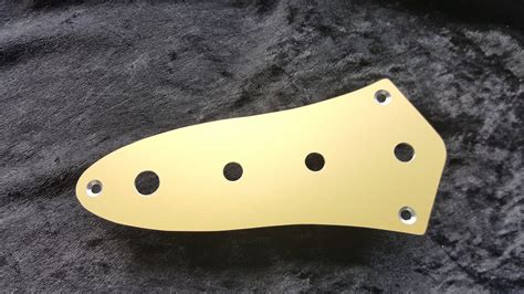 Engraved Jazz Bass Pickguard In Gold Anodised Aluminium Fits Etsy