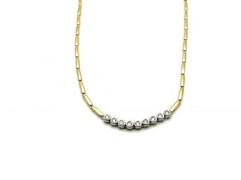 Secondhand Ct Yellow Gold Diamond Necklet At Segal S Jewellers