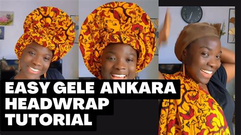 QUICK EASY HEADWRAP ANKARA TURBAN Headwrap Tutorial YouTube