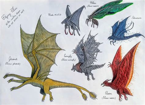 The Flying Titans of the Monsterverse by PPerez200 on DeviantArt