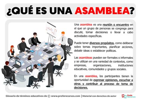 Qu Es Una Asamblea Definici N De Asamblea