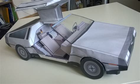 Delorean Back To The Future Inspired Diy Papercraft Visualspicer