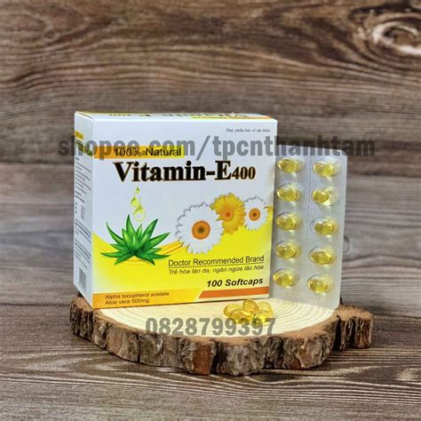 Viên uống VITAMINE 400 bổ sung vitamin E giúp làm đẹp da trắng da hồi