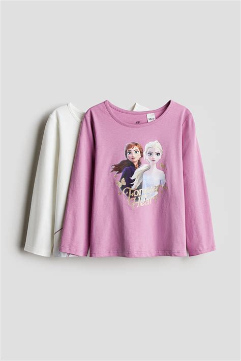 Set Van 2 Tricot Tops Met Lange Mouwen Rozefrozen Kinderen Handm Be