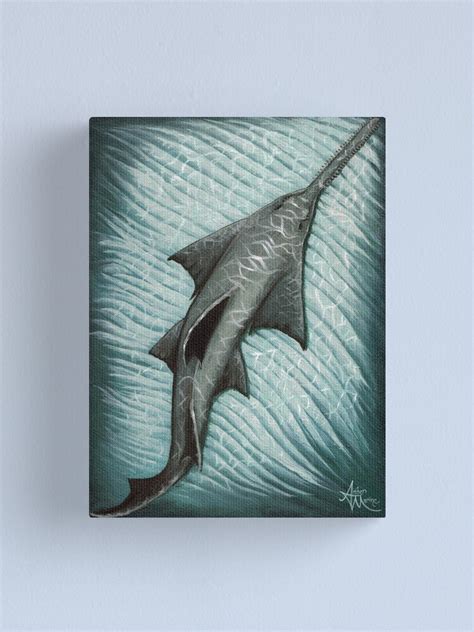 Sawfish By Amber Marine Acrylic Painting Art © 2015 Canvas Print