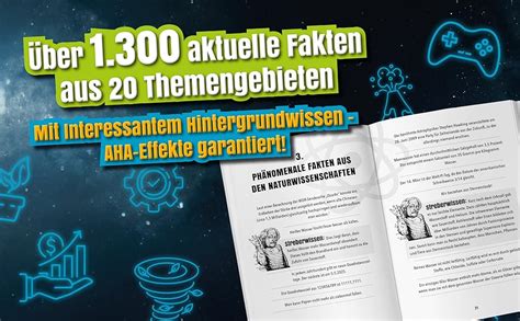 Unnützes Wissen Unglaubliche Fakten aus 20 Themengebieten Inkl