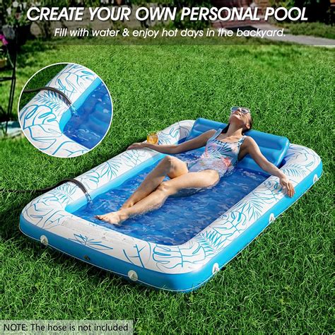 Inflatable Tanning Pool Lounger Float Jasonwell In Sun Tan Tub