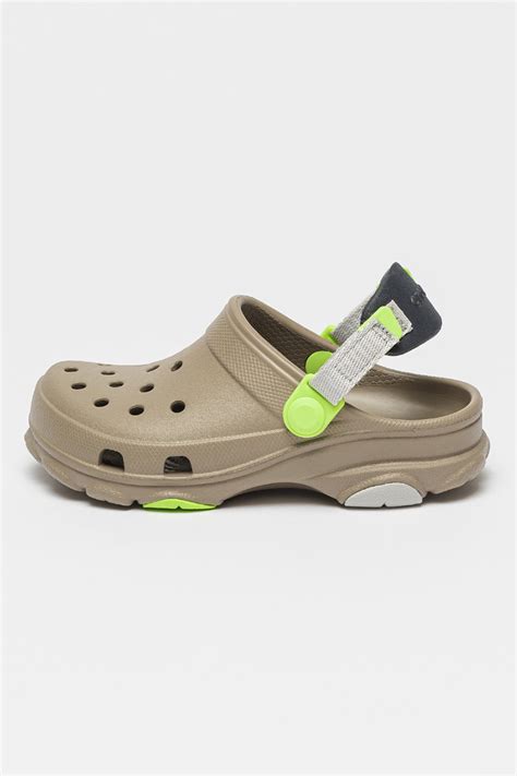 Crocs, Крокс с каишка на петата, Каки, 32-33 EU - eMAG.bg