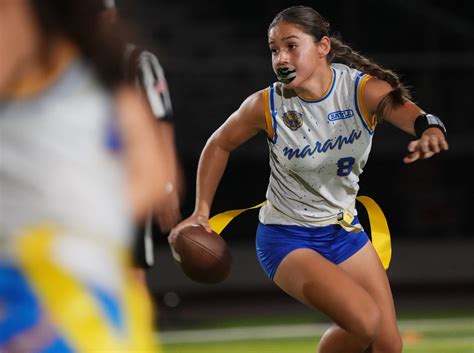 Scenes From Red Mountain High School Flag Football Vs Marana