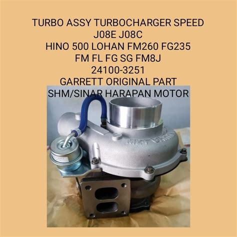 Jual TURBO CHARGER J08E J08C HINO LOHAN FM260TI PS FM8J 24100 3251