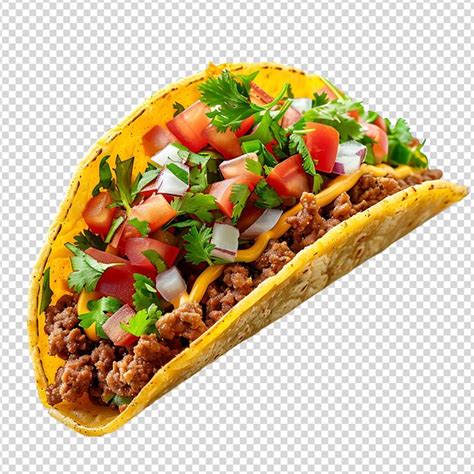 Premium PSD | Taco on isolated background