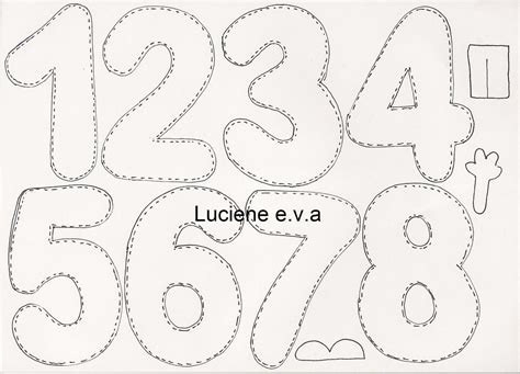 35 Ideas Para Moldes De Numeros Bonitos Para Imprimir Alyshia