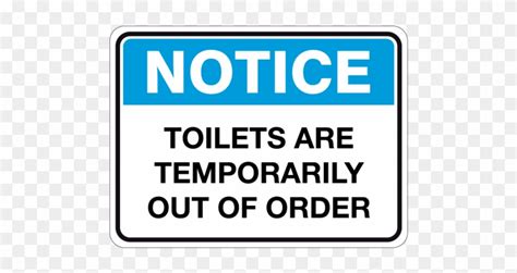 Pin Toilet Out Of Order Clipart - Toilet Out Of Order Sign - Free Transparent PNG Clipart Images ...