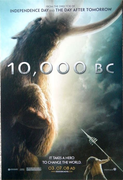 10000 BC Movie Roland Emmerich Promo Poster Sheet 12 x 17" - 2000-Now