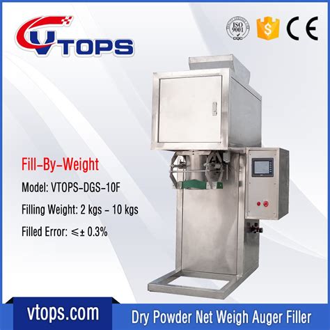 10kg Dry Powder Net Weigh Auger Filler VTOPS DGS 10F