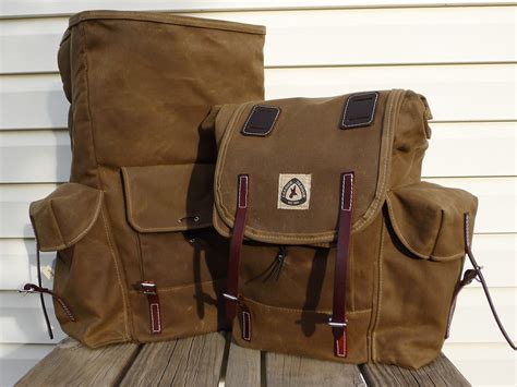 Waxed Canvas Pannier Set Custom Order Roll Top Panniers Flickr