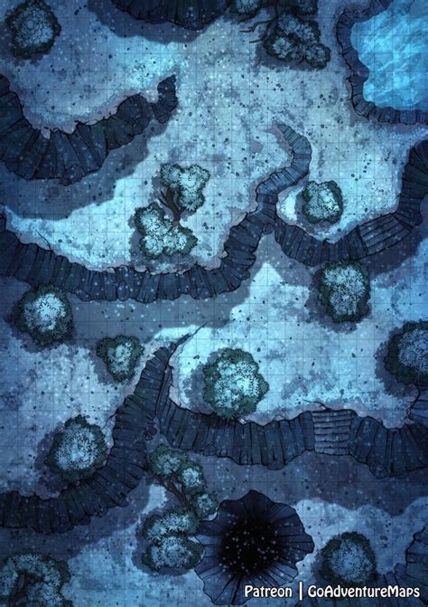 Snowy Pass [24x34] Battlemaps Dungeons And Dragons Art Dnd Dragons Dungeons And Dragons