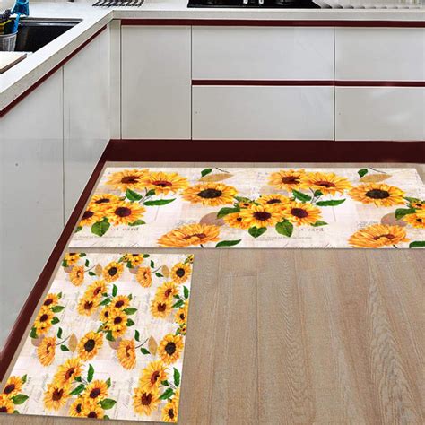 Sunflower Kitchen Rugs