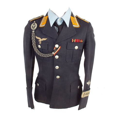 Original German WWII Luftwaffe Feldwebel Georg Gebauer NCO Uniform Tun ...