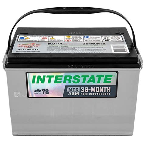 Interstate Batteries MTX 78 740 CCA 60 AH Group 78 Battery