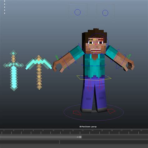 Rig Steve Minecraft Cinema D R R R D Model C D Free D