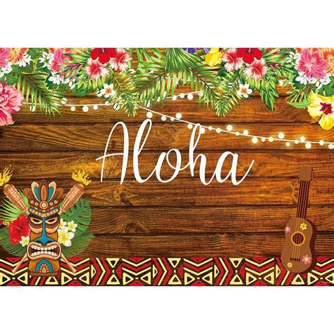 Buy Allenjoy X Ft Summer Aloha Luau Party Backdrop Tropical Hawaiian