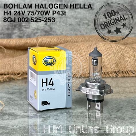 Jual Bohlam Lampu Halogen Hella H P T V W Original Gj