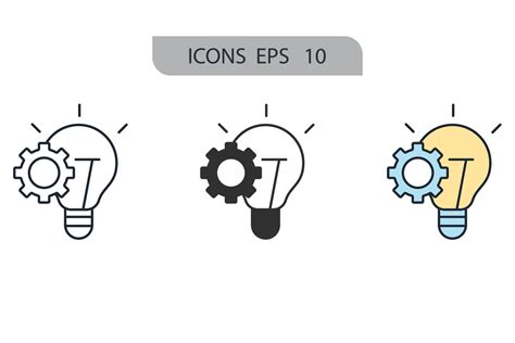 Iconos De Solución Símbolo Elementos Vectoriales Para Web Infográfico