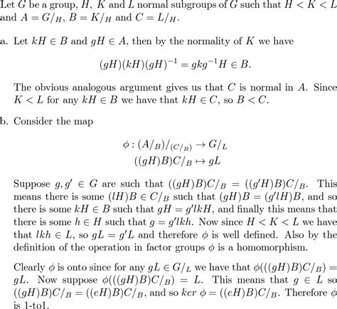 Let H K And L Be Normal Subgroups Of G With H