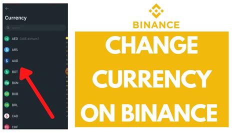 How To Change Currency On Binance Quick Easy Youtube