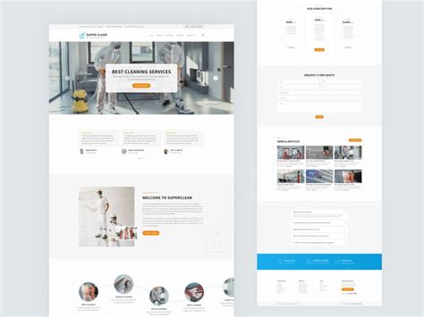 15+ Cleaning Services HTML Website Template Free Download