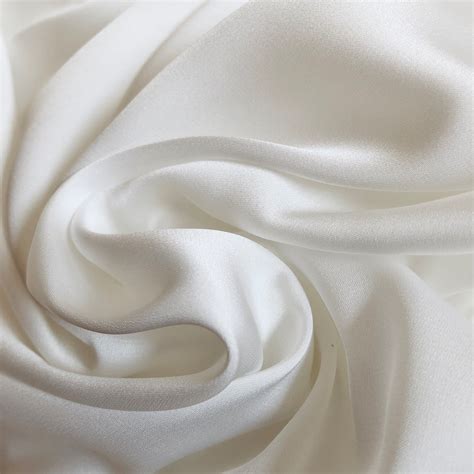 White Milk Silk Satin Fabric By The Yard Silk Fabric For Etsy