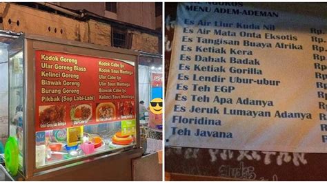 6 Nama Makanan Nyeleneh Di Daftar Menu Ini Bikin Pembeli Mikir Keras