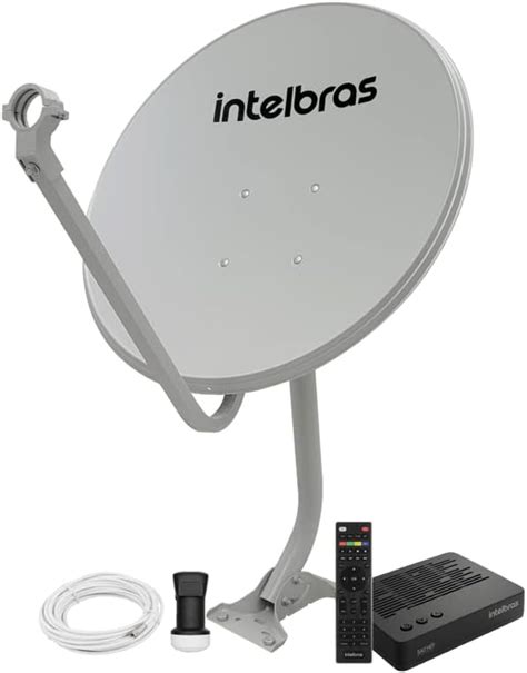 Antena Parab Lica Digital Hdtv Cm Banda Ku Intelbras Sat Kit Completo