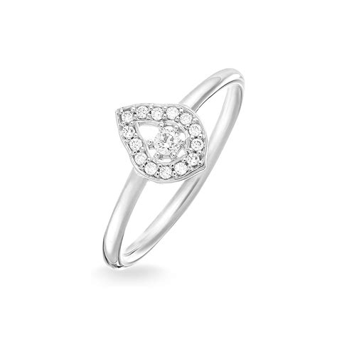 Thomas Sabo Sterling Silver Cubic Zirconia Halo Ring TR2069 051 14