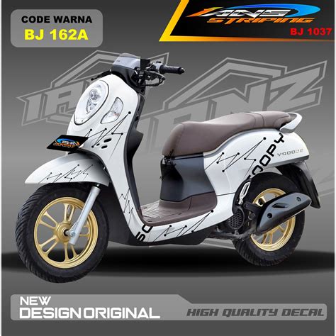 Jual Decal Stiker Scoopy Full Body Blok Motor Sticker Decal Honda