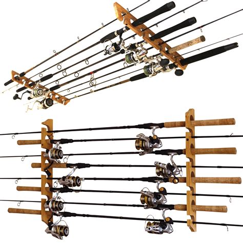 Rush Creek Creations 2 In 1 8 Fishing Rod Wallceiling Rack