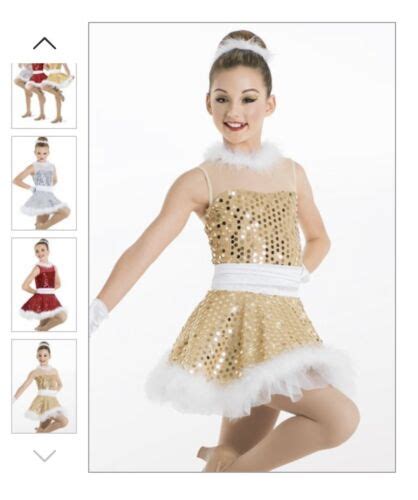 Weissman Dance Costume Adult M Gold Version All Pie Gem