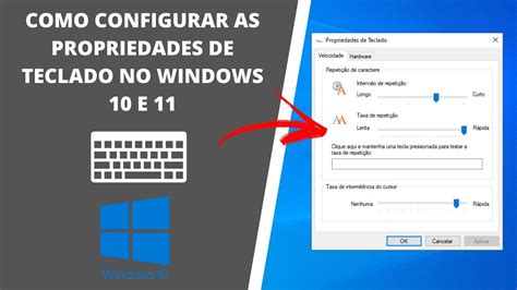 Como Configurar As Propriedades Do Teclado No Windows Ou