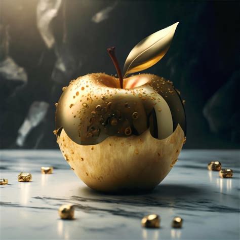Premium Photo Gold Made Apple