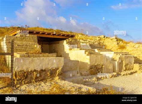 View Of Ancient Guard Rooms In Tel Lachish The Shephelah Region