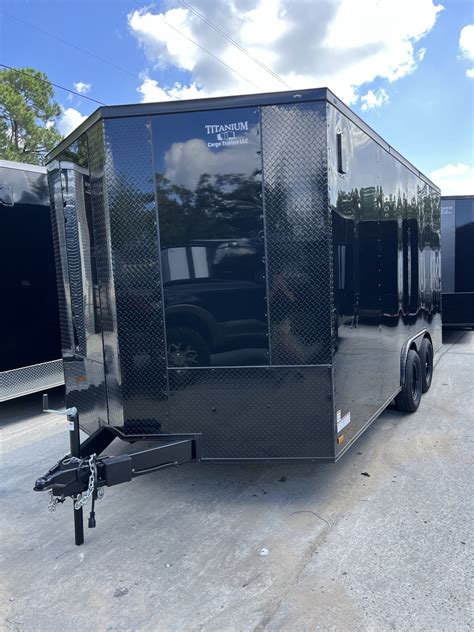 Titanium Custom Blackout Enclosed Trailers Collins Custom Cargo