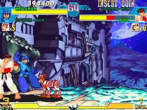 Marvel Vs Capcom Mega Man Spider Man Playthrough Youtube