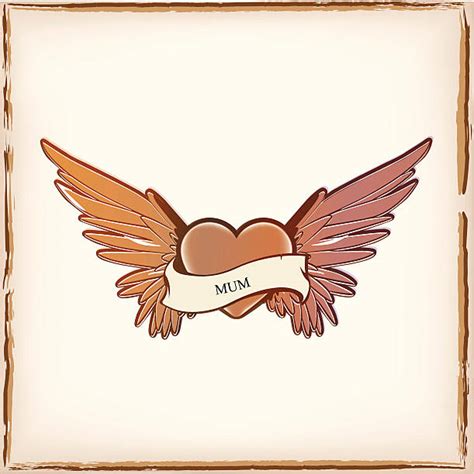 Angel Wing Heart Tattoos Background Illustrations Royalty Free Vector Graphics And Clip Art Istock