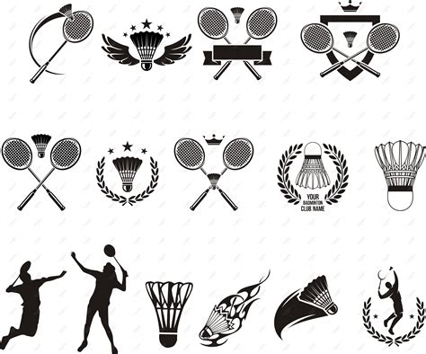 Badminton Match Vector Badminton Vector Badminton Competition