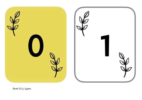 Flower Flashcards Odd And Even 0 30 Quick Print Resources Both Odd And