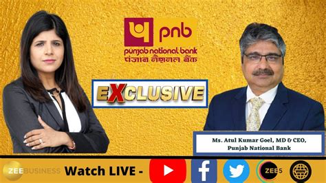 PNB MD CEO Atul Kumar Goel In Conversation With Zee Business YouTube